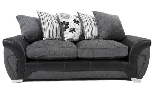 Matinee 3+2 Seater Fabric Sofa Grey and Black - Image 6