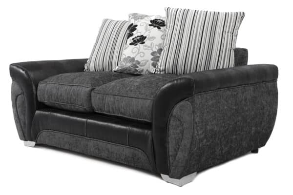 Matinee 3+2 Seater Fabric Sofa Grey and Black - Image 3