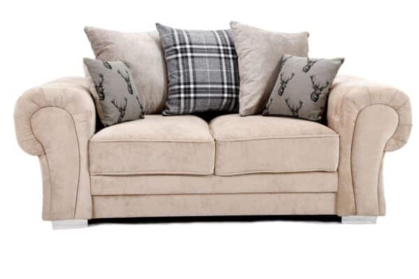 Verona Scatter Back 3+2 Seater Sofa Mink - Image 8