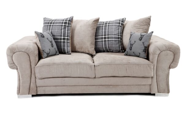 Verona Scatter Back 3+2 Seater Sofa Mink - Image 10