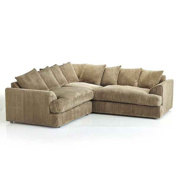 Ferguson Jumbo Cord Corner Sofa Mink Sofa Sense
