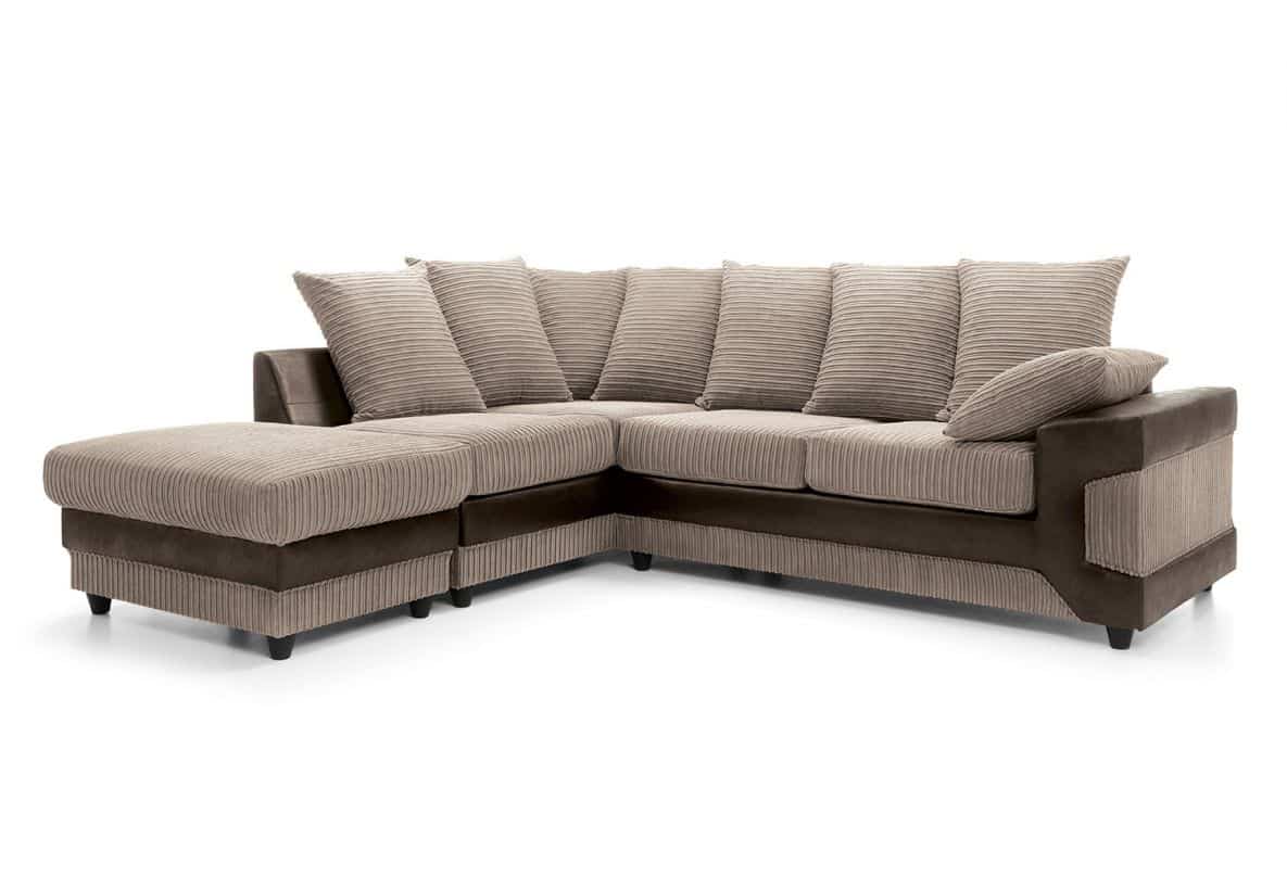 Dino Left Hand Corner Sofa Beige - Image 5