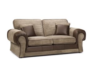Tango 2 Seater Sofa Brown&Mocha Cord