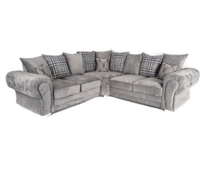 Verona Scatter Back Large Corner Sofa Grey